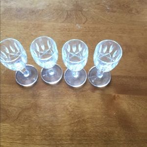 Waterford aperitif glasses.  Four.